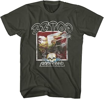 American Classics ZZ Top Deguello Distressed Vintage Style T Shirt Gray