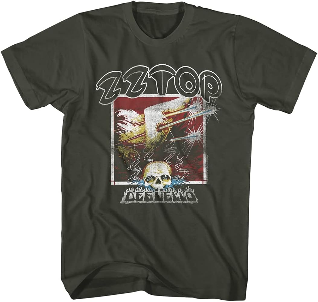 Amazon.com: ZZ Top Rock Band Deguello Cover Adult Short Sleeve T