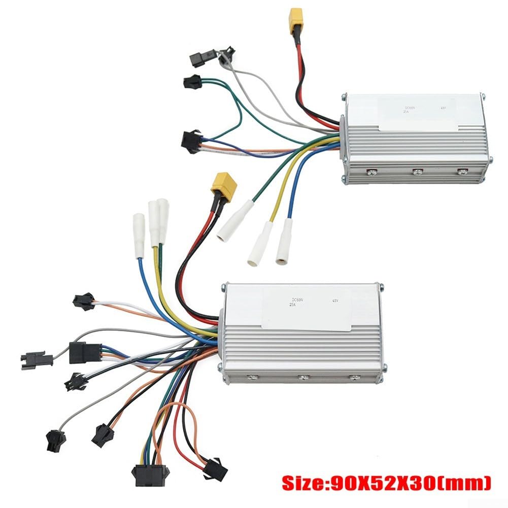 Kit de medidor de controlador de 48 V 52 V 60 V 25 A para scooter eléctrico JP, piezas de repuesto compatibles y línea de conexión (juego de 48 V 25 A)
