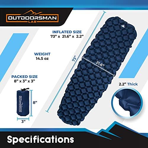OutdoorsmanLab Ultralight Sleeping Pad for