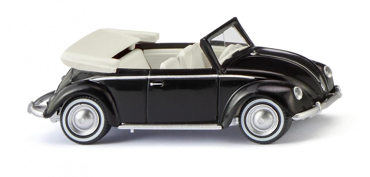 Wiking 0794 06 H0 Car Model Volkswagen Beetle 1200 Convertible, Black