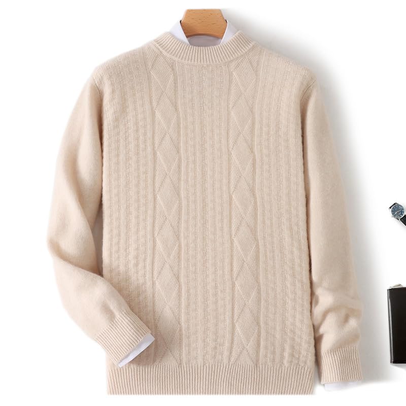 Men's Round Neck Thickened Casual Pullover Knitted Base Layer for Autumn and Winter2