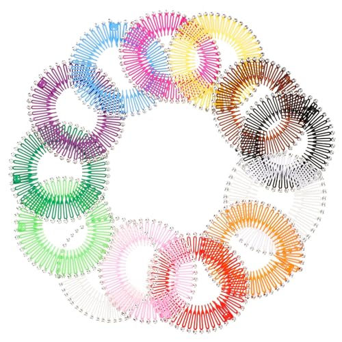 Peignes à cheveux flexibles zigzag réutilisables et extensibles pour coiffure et maquillage