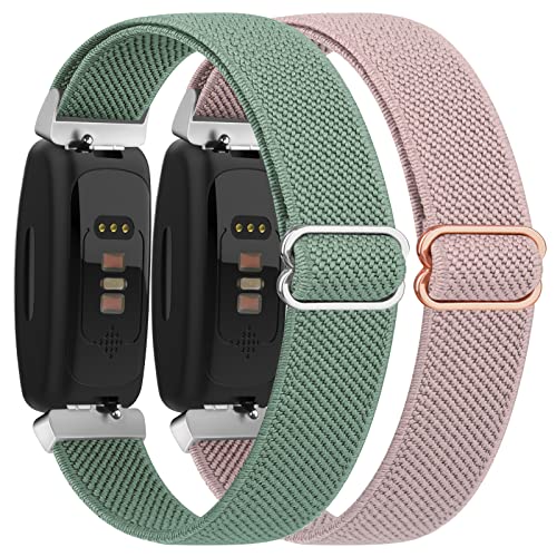 Vancle Elastic Straps Compatible with Fitbit Inspire 2 / Fitbit Inspire/Inspire HR for Women/Men