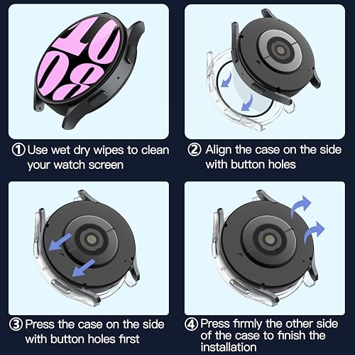 Image of Misxi Case with Screen Protector for 40mm Galaxy Watch 6