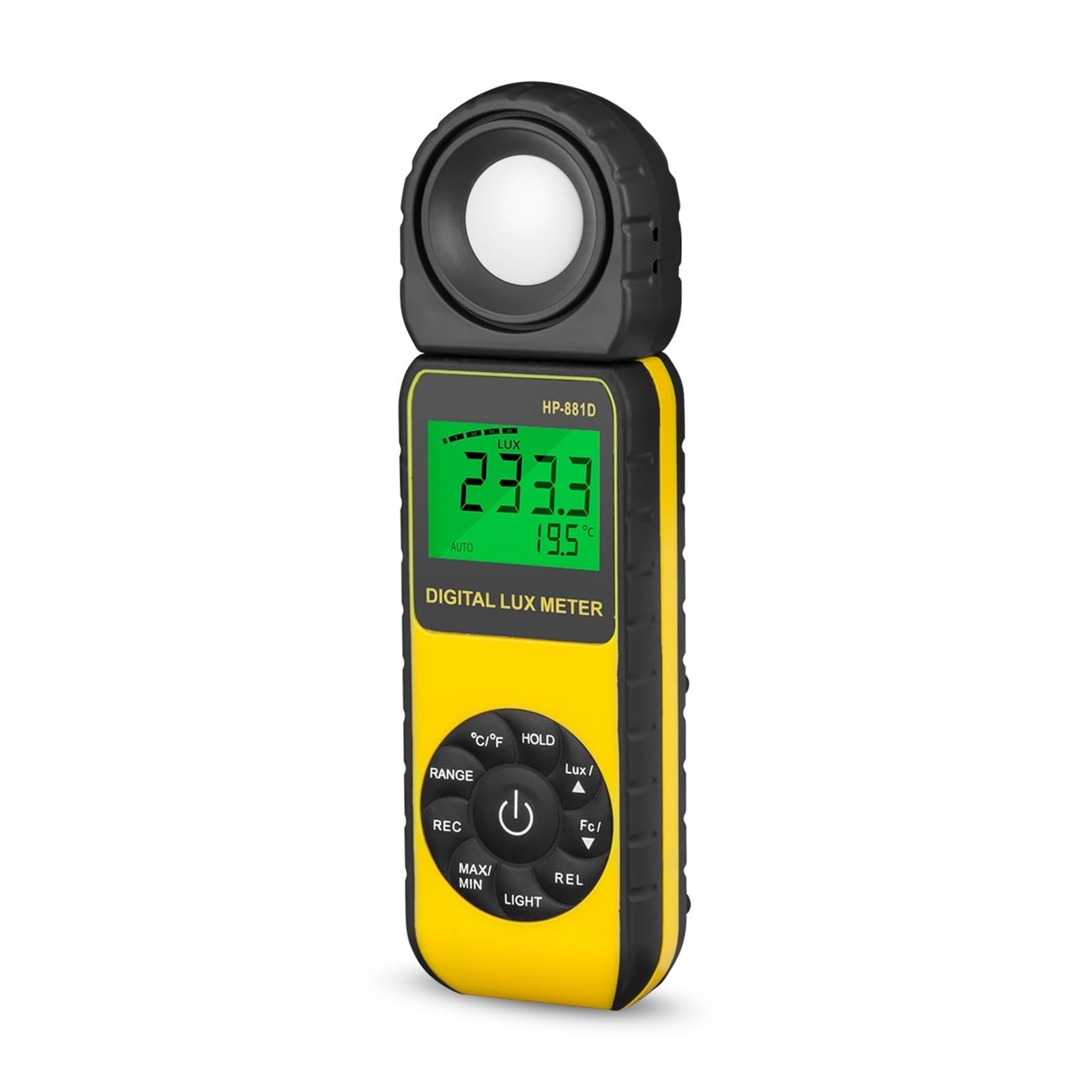 Spectrometer, Digital Illuminance Light Meter 0.01~400,000 Foot Candles Tester 270 Rotated Sensor Test Instruments