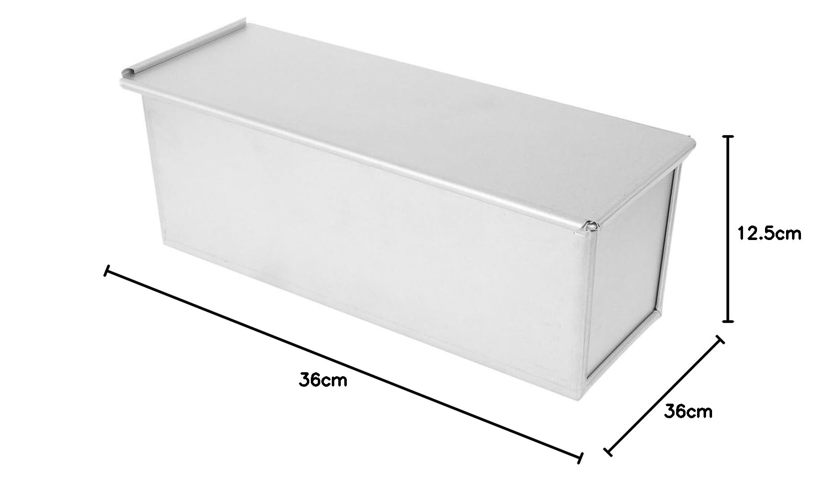 Ciieeo 3 Piezas molde para pan tostado molde para pan antiadherente moldes para hornear pan con cubierta Molde de torta bandeja para hornear bandeja de pan control deslizante