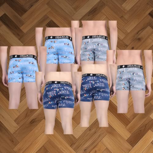 Image of Men's Nylon Stretch Printed Trunk | Ultra-Soft, Breathable Innerwear for Men | Stylish & Supportive Fit