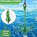 CHERAINTI Kayak Anchor, 3.5 Lb Folding Marine Grapnel Anchor Kit with 40ft Rope and Buoy for Kayaks Jet Ski SUP Paddle Boards PWC Inflatable Small Boat Canoes Fishing, Kayaking & Boating Accessories