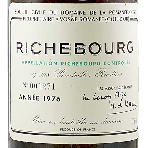 ワイン Domaine Romanee-Conti Richebourg 1976 Amazon.co.jp: 1976 リシュブール グラン クリュ ドメーヌ ド ラ