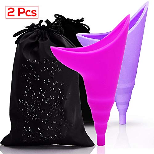 Memories, Dispositivo urinario portátil para orinar de pie la Mujer, Femenino, Hacer PIS o mear, Pack de 2 Unidades.