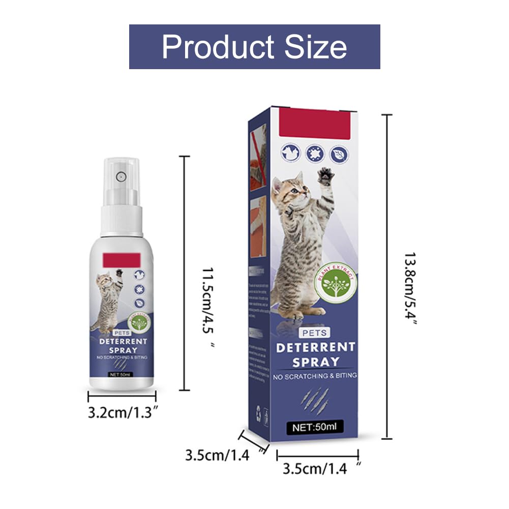 Repellente per Gatti,Spray AntiGraffio,Spray Disabituante Gatti,Spray AntiGraffio per Gatti,Spray Anti Graffio Gatto,Spray AntiGraffio per Animali Domestici,Cats Anti-Gatti Spray,50ml