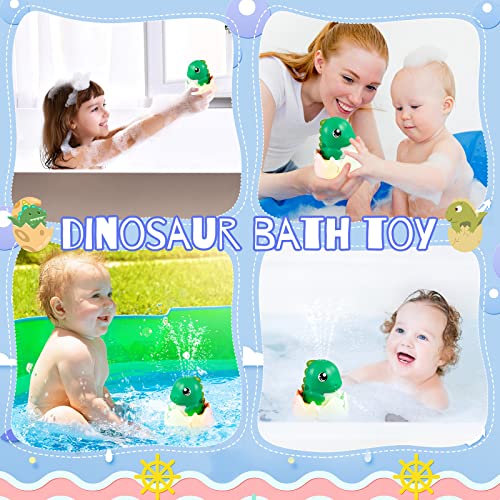 Rechargeable Baby Bath Toys, Dinosaur Baby Toys Gifts, Light Up Bath Toys, Sprinkler Bathtub Toys For Toddlers Infant Kids Boys Girls, Spray Water Bath Toy, Pool Bathroom Baby Toy Gifts #TOP5