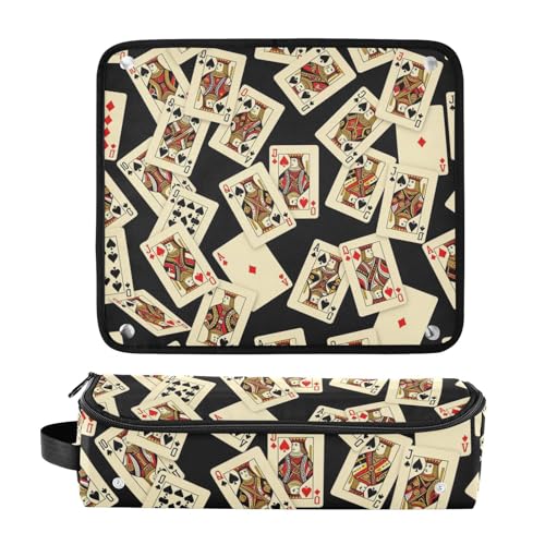 Bolso de viaje para herramientas de cabello con estera resistente al calor para planchas, rizadores y organizador portátil miniatura 3