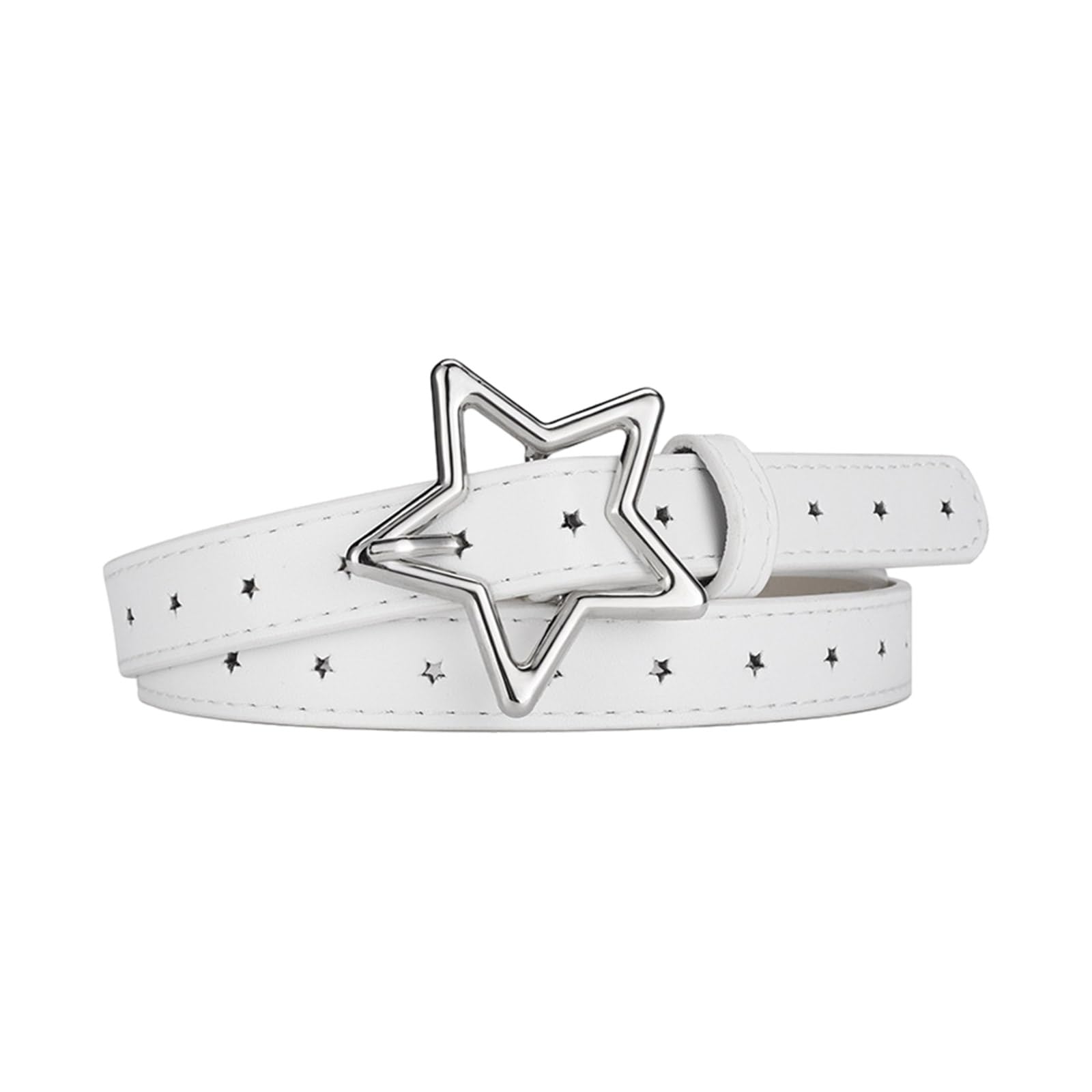Fashion Hot Girls Waist Belt With Alloy Star Buckle Harajuku Color Belt Y2k Coat Dress Ladies Thin Formal Waistband Adjustable Belts For Men Adjustable Belts For Women Adjustable Belt For Girls