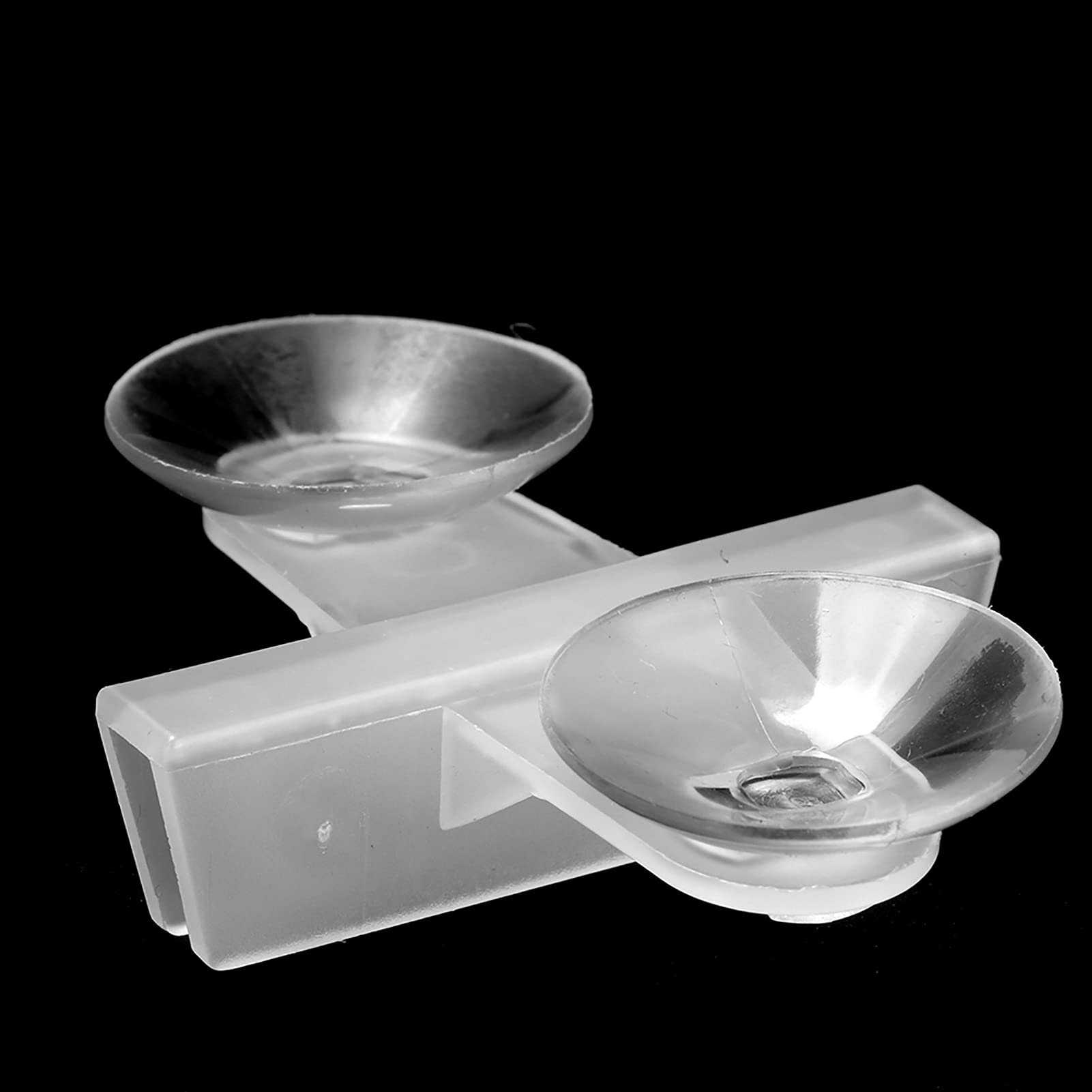 20Pcs Aquarium Ventouses Diviseur Ventouse de Gel de silice pour la séparation Supports en Verre de réservoir de Poissons Support de Clip Support de diviseur