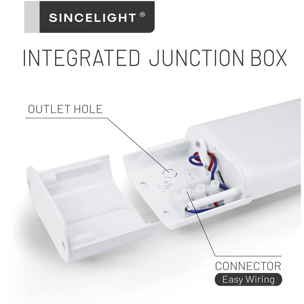 SINCELIGHT LED Deckenleuchte 36W, 120 Cm, Neutralweiß 4000K – Ersetzt Leuchtstoffröhren, Omnidirektional