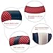 Steering Wheel Cover, Microfiber Leather and Viscose, Breathable, Anti-Slip, Odorless, Warm in Winter and Cool in Summer, Universal 14.5 Inches (Red)