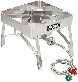 Bayou Classic SS84 Stainless Steel Brew Stove with Windscreen