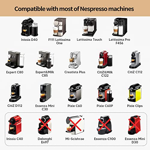 Realpero Refillable Espresso Coffee Capsules Reusable Coffee Pods Upgraded More Crema Food Grade Stainless Steel Filter For Nespresso Machines 2 Pack #TOP4