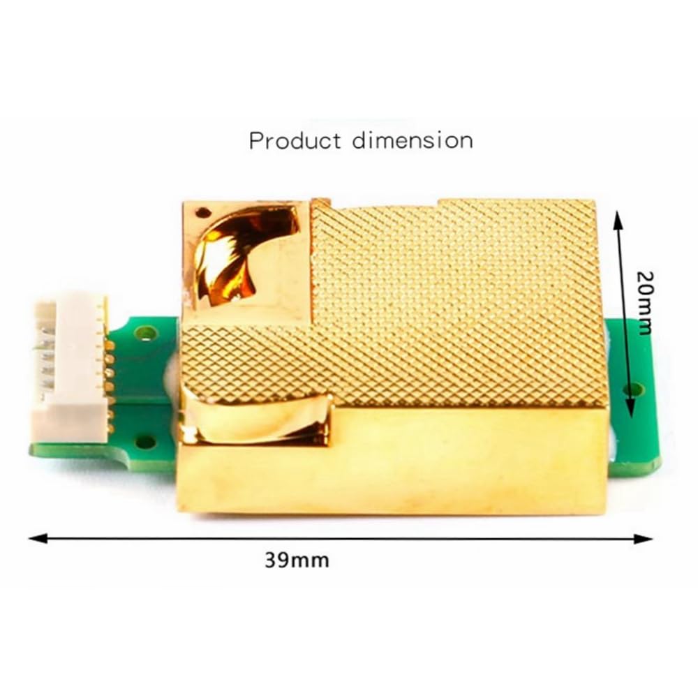 MH-Z19C - Módulo de sensor de CO2 para interiores, detección de CO2, 400-5000 ppm, monitoreo de calidad del aire, alta sensibilidad, bajo consumo de energía (con pin de contacto)
