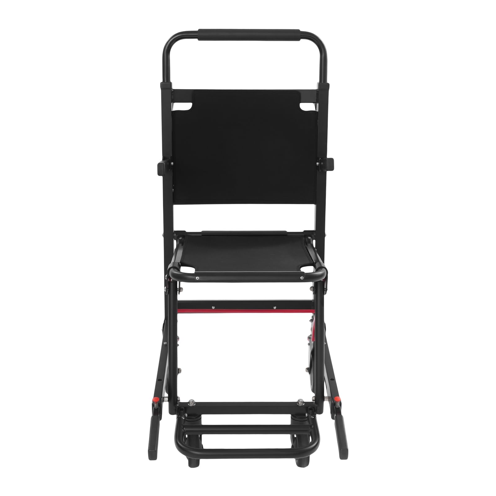 Silla de escalera plegable silla de evacuación con capacidad de carga de 180kg,Silla de ruedas de aleación de aluminio y acero al carbono con 4 ruedas,Silla de transporte para ancianos y