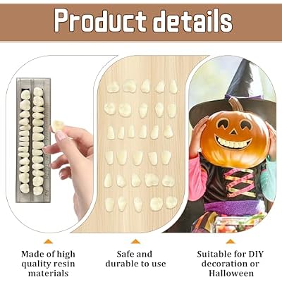 56 Pcs False Teeth Dental Complete Acrylic Resin Denture Teeth, 2 Set Whole Teeth Synthetic Polymer Denture Tooth, 23 Shade A2 Upper + Lower Dental Materials for Replacement, DIY, or Halloween