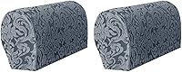 Vista 10 de Fundas elásticas para reposabrazos de sofá jacquard, funda europea de tejido suave para reposabrazos, funda protectora de muebles, fundas para sofá