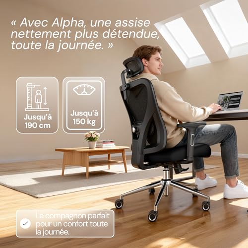 Chaises et tabourets de bureau ergonomiques de direction pivotants - 4