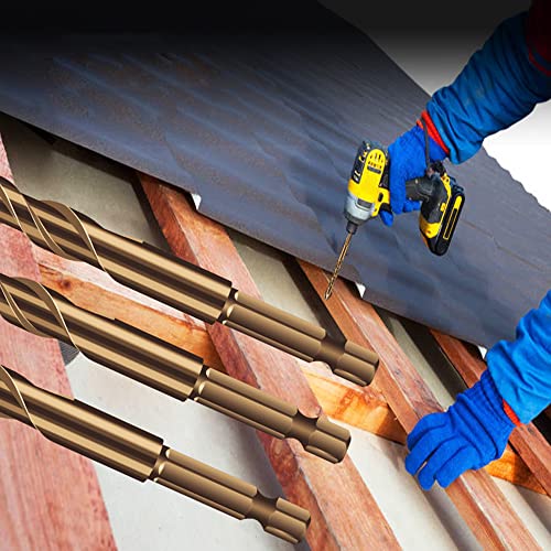 lifcasual Conjunto de brocas de 7 peças de metal duro com haste hexagonal para vidro, telha cerâmica