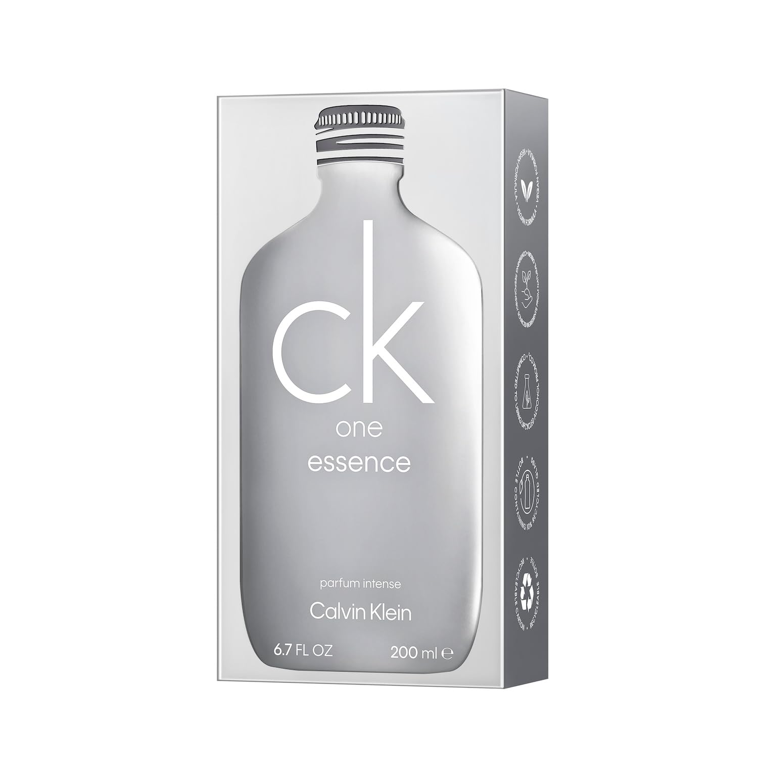 Calvin Klein CK One Essence Parfum Intense | Perfume intenso, cítrico y amaderado con bergamota, naranja sanguina, té verde y sándalo, fragancia unisex fresca y duradera.