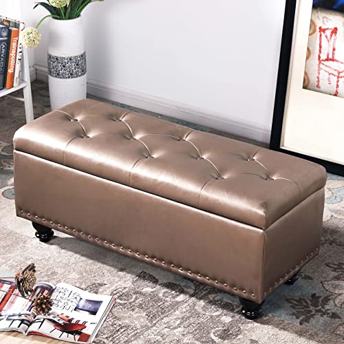 Banc de rangement ottoman pour optimiser l'entrée et le salon