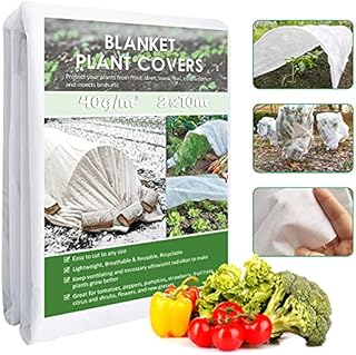 Apragaz Garden Fleece, 40gsm Reusable Horticultural Fleece, Garden Fleece Plant Protection Roll for Frost and Insect, Plant Protection, Birds Protection (2m*10m)