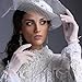 AMind4U 4 Pairs Lace Gloves Women Fashion Wedding Vintage Tea Party Gloves for Women (White)