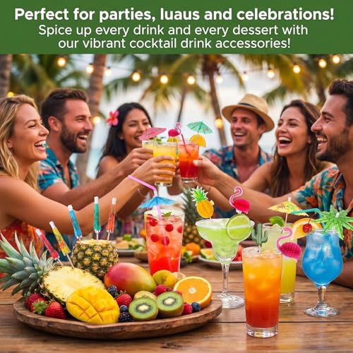 360PCS Sombrillas para Bebidas de Papel Multicolor miniatura 6
