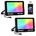 Produktbild Onforu 30W Alexa RGB Strahler, Smart Farbwechsel LED Fluter WLAN, App Steuerung Bunt WIFI Außenstrahler mit Musiksynchronismus, 2700K, 6000K, IP66 Wasserdicht Außen Flutlicht Farbig für Garten Party