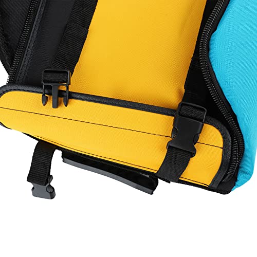 Shanrya Akkordeon-Tasche, Akkordeon-Rucksack Klein, Akkordeontasche, Verschleißfest Und Stoßfest, Gelb Und Blau, Für Anfänger