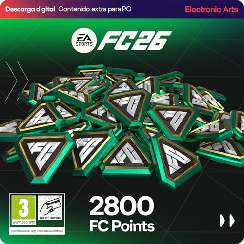 EA Sports FC 26 2800 UT Points PCWin | Codigo de descarga inmediato EA App | Videojuegos | Castellano