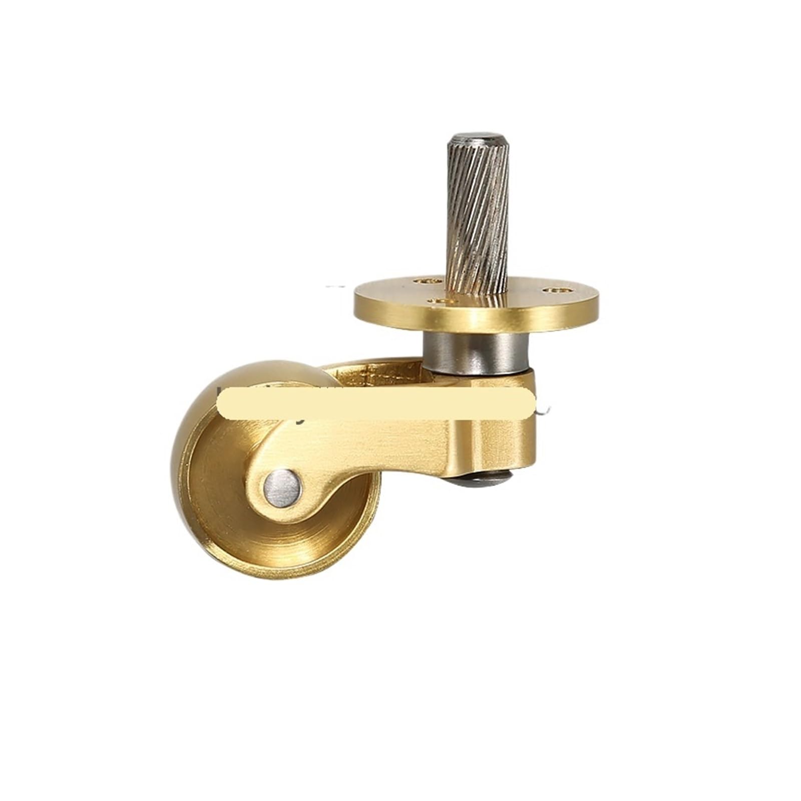 Mxxdmopd E Pur Brass Swivel Wheel Metal Flat Caster Heavy Duty Silent Furnitur Support Leg Chair Bed(E)