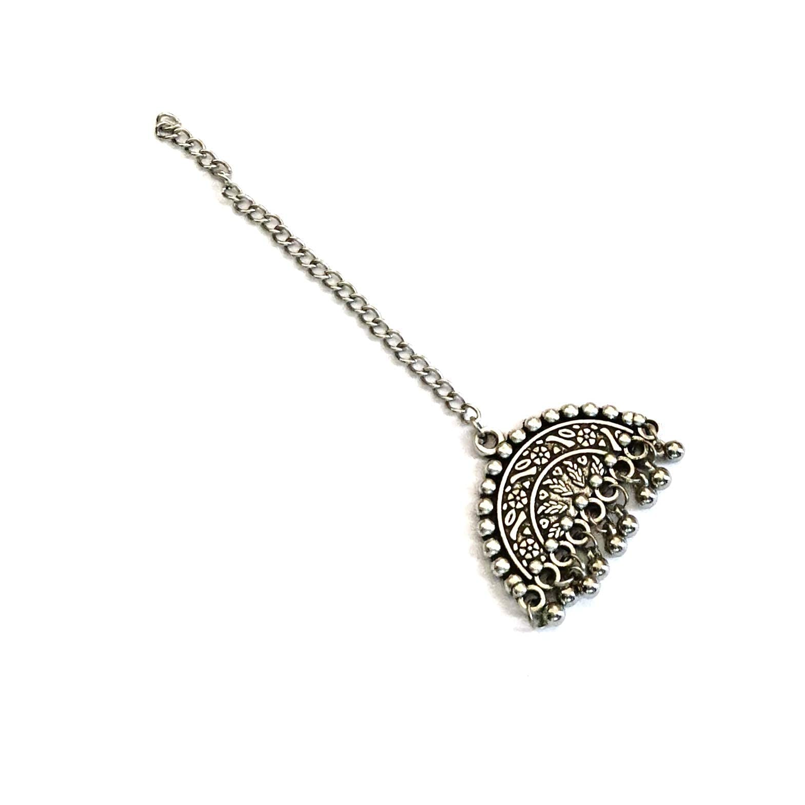Plated Half Round Handcrafted Maang Tikka for Girls (B099NSQ51P) Amazon Price History, Amazon Price Tracker