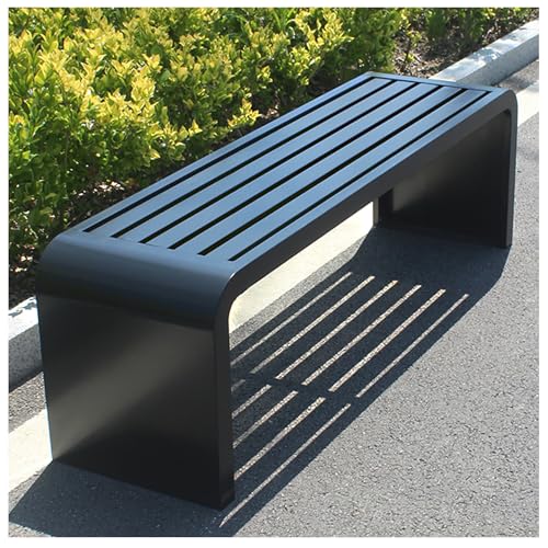 Banc de jardin résistant aux intempéries en métal anti-décoloration