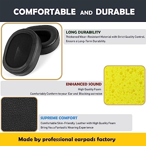 MDR-RF895RK Earpads Replacement para auriculares Sony MDR-RF895RK, MDR-RF995RK, WH-RF400 con cuero suave y espuma cómoda miniatura 3