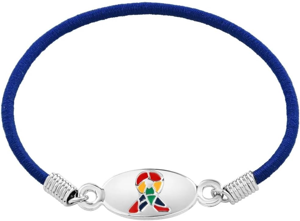 Autism Awareness stretch bracelet – stretch bracelet for Autism and Asperger's Awareness – Perfect for Awareness, Gift-Giving, Fundraising & More!