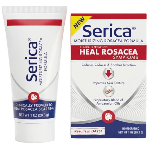 Serica Moisturizing Rosacea Formula (1 Oz), Helps Reduce Redness, Soothe Irritation, Improve Skin...