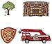 Fire Truck and Station DecoSet Cake Decoration