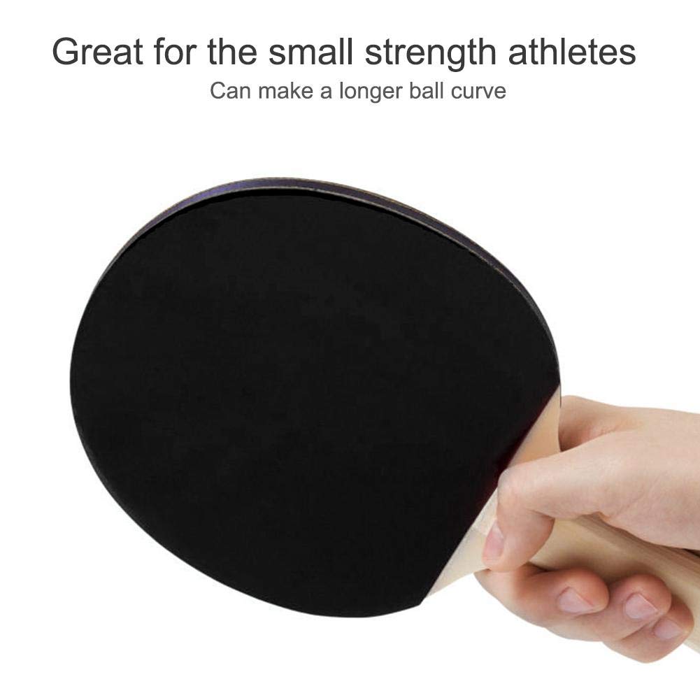MAGT Raqueta de Tenis de Mesa Ping Pong Rubber Negro