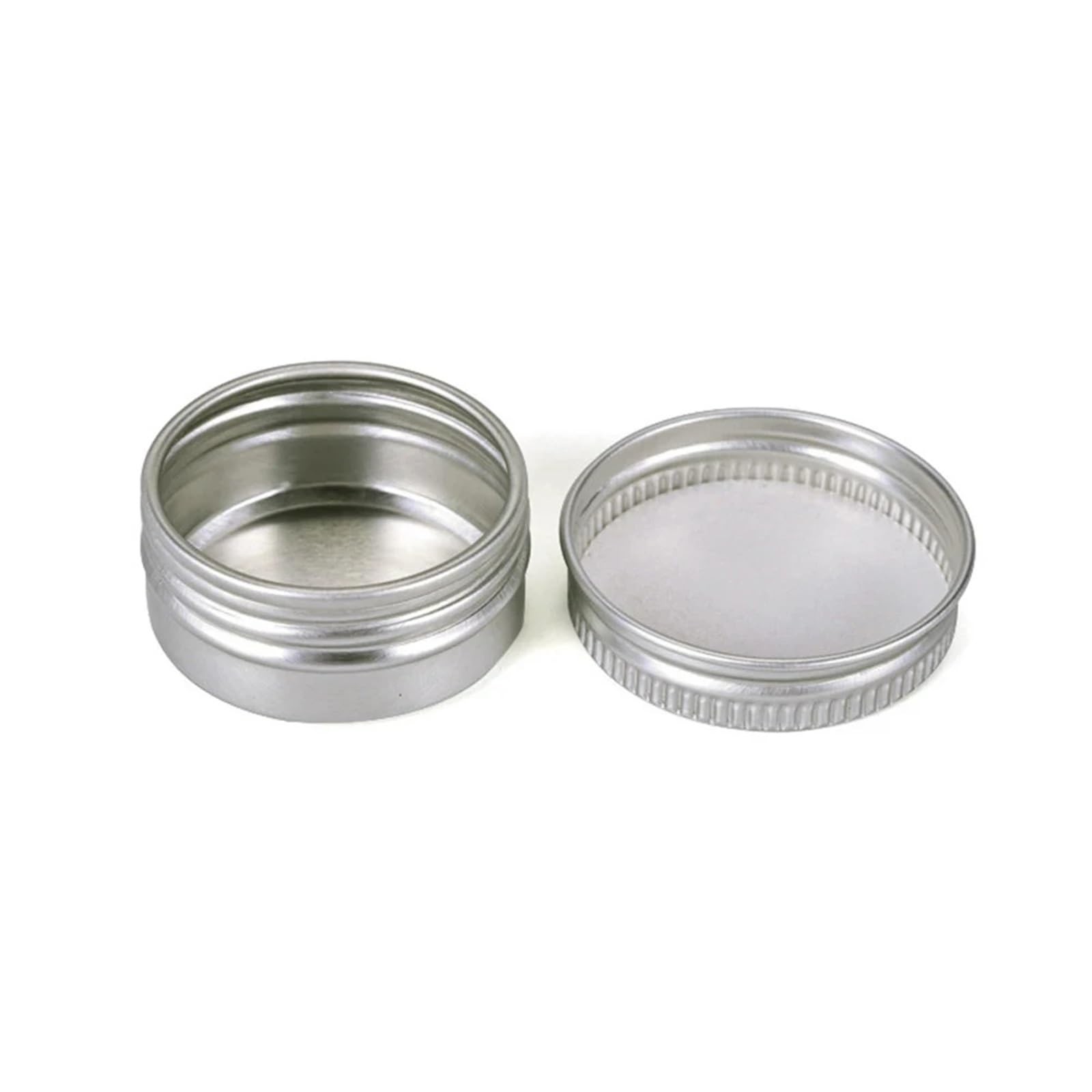 Kleine Dosen mit Deckel, Aluminium-Blechdose, 36 Stück, Kosmetikdosen, Boxen Schraubverschluss, runde Kerzen-Gewürzdosen und, Behälter 80 ml | 30ml