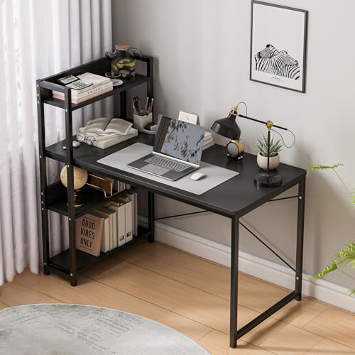 La mejor selección de Escritorio Armable - solo los mejores. 43 GM Bear Escritorio para Oficina Premium con Estantería de 4 Niveles, Escritorios Computadora con Repisas y Almacenamiento, Mesas de Gamer Juegos, Estaciones de Trabajo en Casa,...