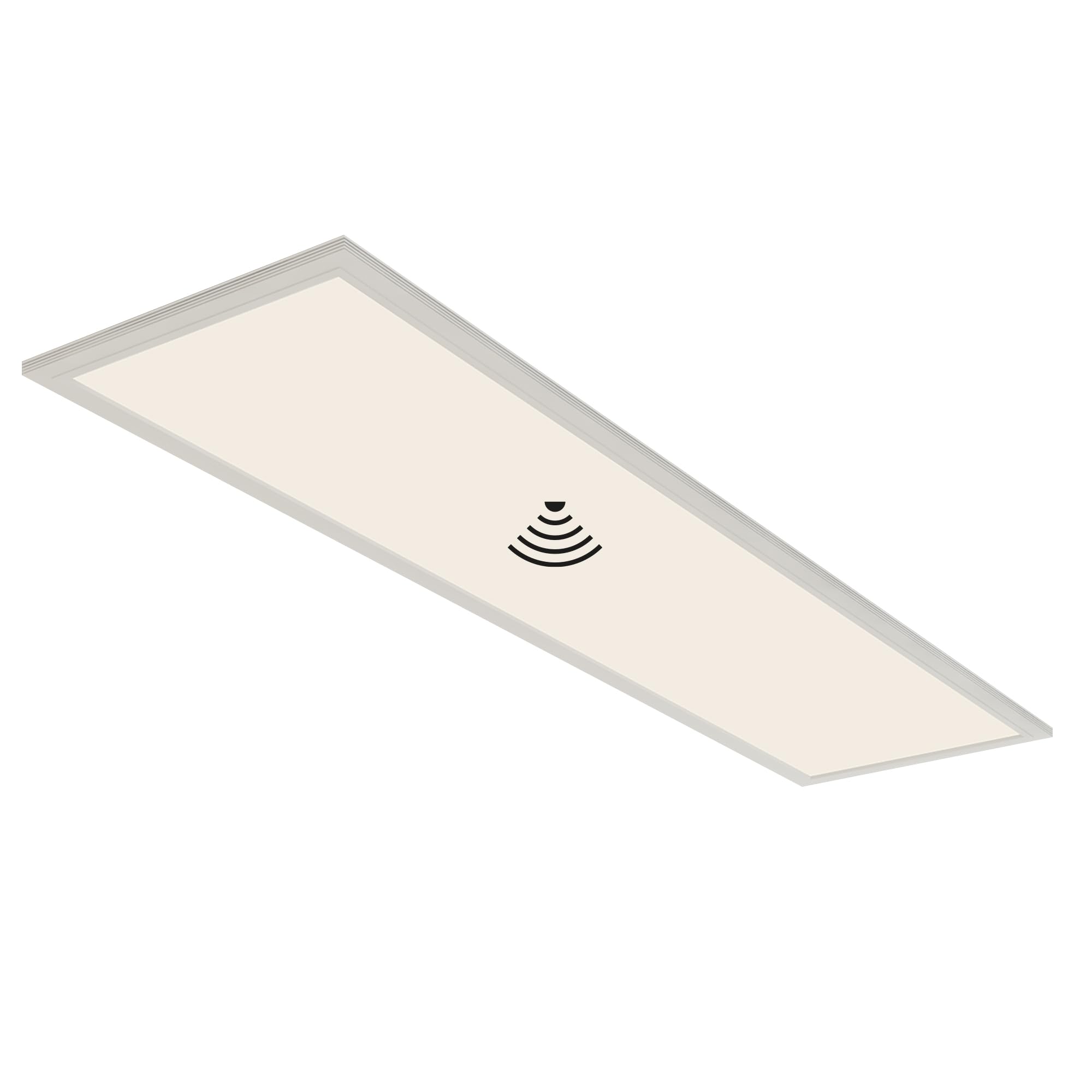 BRILONER Plafonnier LED avec détecteur de mouvement, plat, couleur de lumière blanc neutre, lampe, plafonnier, lampe de salon, panneau LED, lampe de cuisine, éclairage de plafond, 119,5 x 29,5 x 6,5