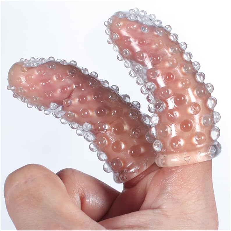 Finger Vibrator Sleeves Accessories for Sex G-Spot Clitoral Vagina Anal Nipple Sex Massager Stimulation Adult Finger Sleeves Stimulator